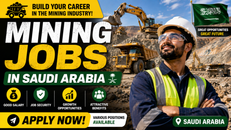 Mining Jobs in Saudi Arabia 2026 – Salary, Mining Engineer, Geologist, Technician, Operator and Career Guide