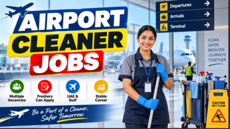 Airport Cleaner Jobs 2026 – Airport Cleaning, Housekeeping, Salary & Apply Online