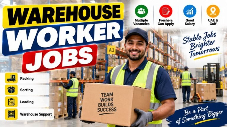 Warehouse Worker Jobs 2026 – Picker, Packer, Storekeeper, Salary & Apply Online