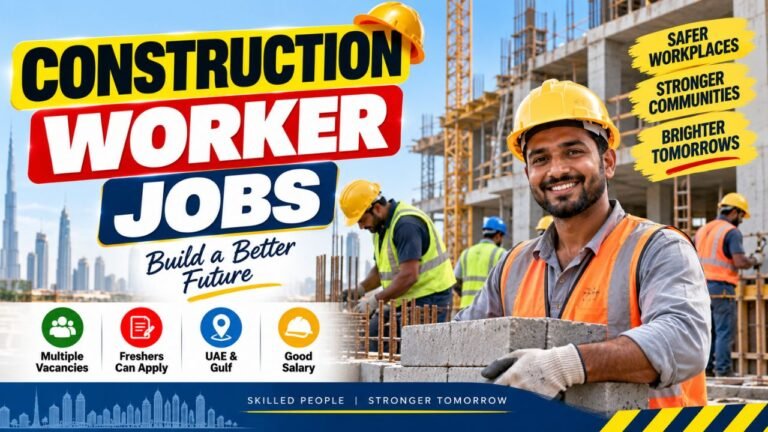 Construction Worker Jobs 2026 – Labour, Mason, Carpenter, Electrician, Salary & Apply Online