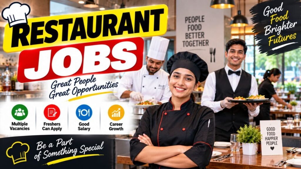 Restaurant Staff Jobs 2026 – Salary, Requirements, Benefits & How to Apply