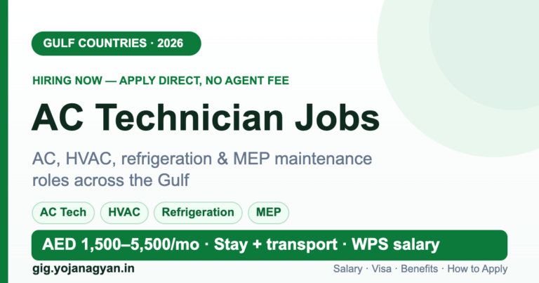 AC Technician Jobs in the Gulf 2026 — salary, visa and how to apply