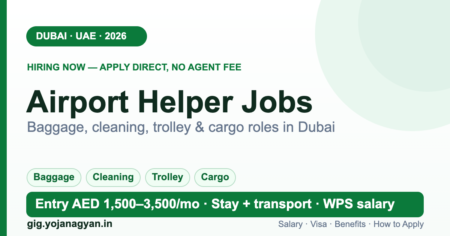 Airport Helper Jobs in Dubai 2026 — salary, visa and how to apply