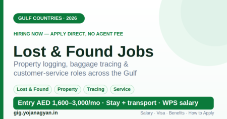 Lost & Found Jobs in the Gulf 2026 — salary, visa and how to apply