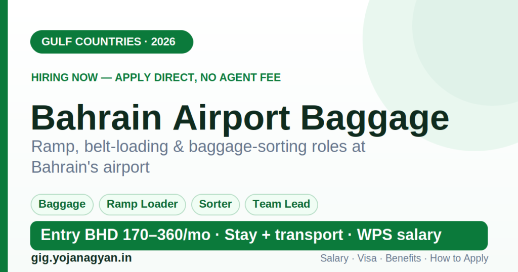 Bahrain Airport Baggage in the Gulf 2026 — salary, visa and how to apply