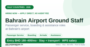 Bahrain Airport Ground Staff in the Gulf 2026 — salary, visa and how to apply