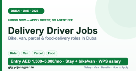 Delivery Driver Jobs in Dubai 2026 — salary, visa and how to apply