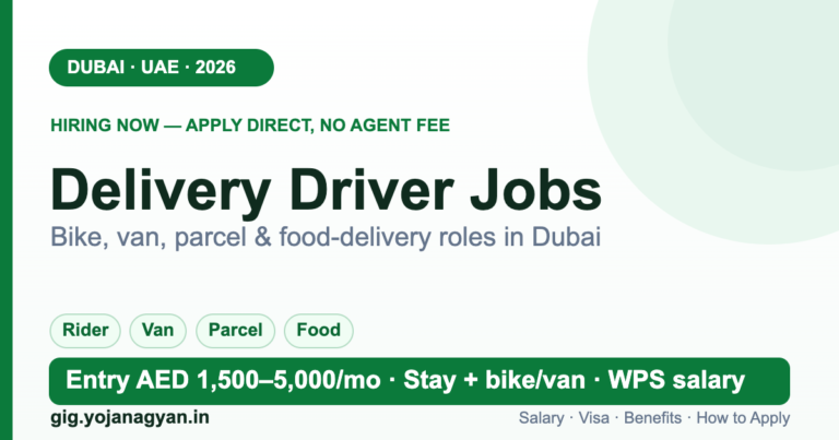 Delivery Driver Jobs in Dubai 2026 — salary, visa and how to apply