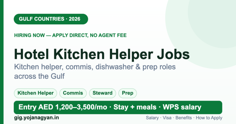 Hotel Kitchen Helper Jobs in the Gulf 2026 — salary, visa and how to apply