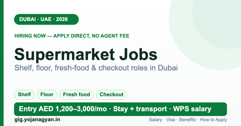 Supermarket Jobs in Dubai 2026 — salary, visa and how to apply