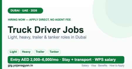 Truck Driver Jobs in Dubai 2026 — salary, visa and how to apply